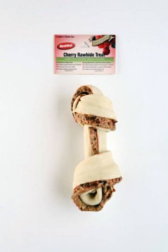 Doglicious Healthy Real Cherry 6_7 inch  Rawhide Bone 1pk.