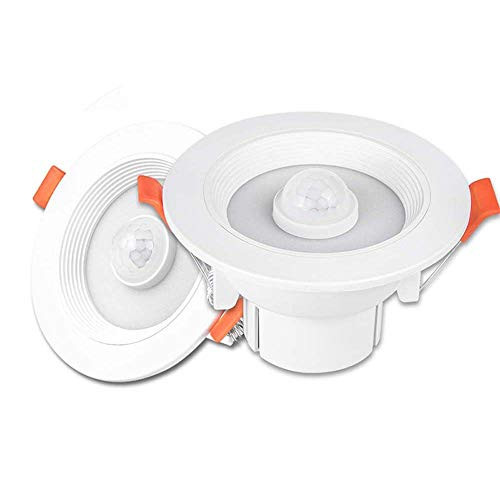 MNTT Round LED Ceiling Lamp_Kitchen 5W 9W Ceiling Recessed Indoor Lights Bathroom Spot Lamp LED Downlight Night Light_White 7W_