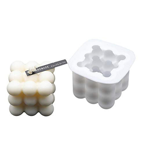 slientC 3D Soy Wax Candle Molds DIY Silicone Candle Mould Handmade Soap Ornament Fondant Mold_ for Chocolate Cake Cupcake Dessert Decoration