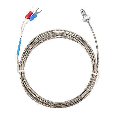 Thermocouple Cable K Type_ Temperature Measuring Probe M6 BSW Screw Thread K Type Thermocouple Cable 1_5M_2M_