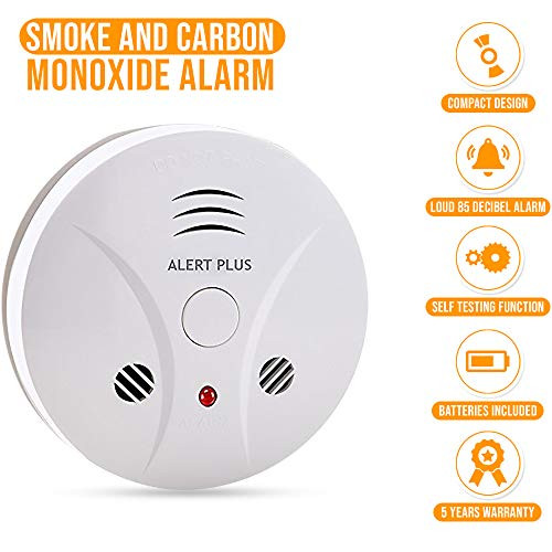Smoke and Carbon Monoxide Alarm Combo Detector - Photoelectric Battery Operated Smoke and Carbon Monoxide Alarm Combo Detector - Photoelectric Battery Operated