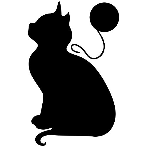 Wallies Peel and Stick Chalkboard Kitten Wall Decal