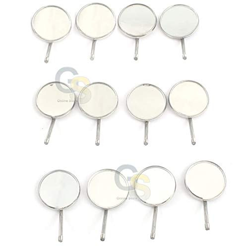 G.S DENTAL Mouth Mirrors Size 5 Cone Socket Dental Instruments Pack of 12 Best Quality G.S DENTAL Mouth Mirrors Size 5 Cone Socket Dental Instruments Pack of 12 Best Quality