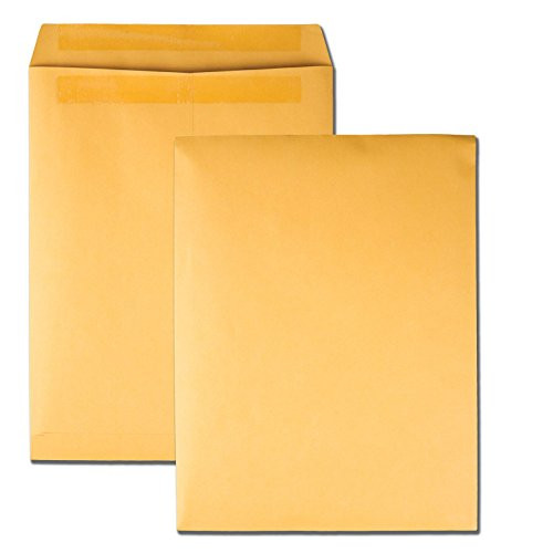 Quality Park 43667 Quality Park Redi-Seal Catalog Envelopes, 9-1/2x12-1/2, Kraft, 100/Box