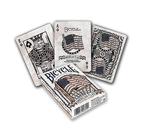 Bicycle American Flag Poker Size Standard Index Playing Cards _ 1036202