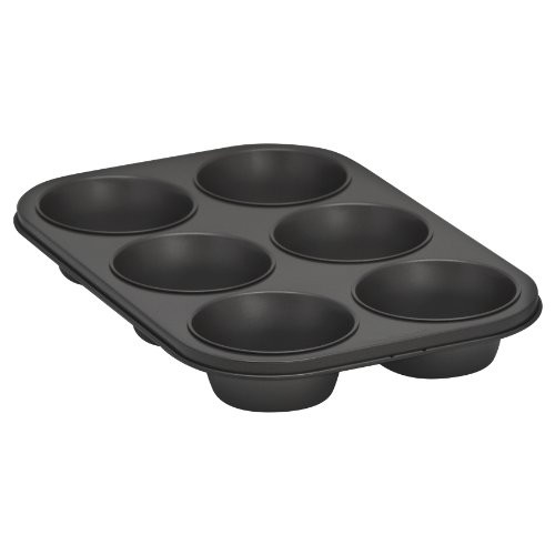 Baker's Secret 1114364 Essentials 6-Cup Texas Muffin Pan Baker's Secret 1114364 Essentials 6-Cup Texas Muffin Pan