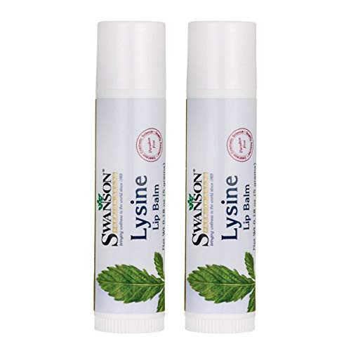 Swanson Lysine Lip Balm 0.18 Ounce _5 g_ Balm _2 Pack_
