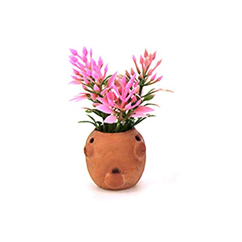 BullkerDirect 1 12 Miniature Dollhouse Models DIY Decor Doll House Kit Simulation Flower Pot Model Desk Craft Miniature Doll House Garden Decor E