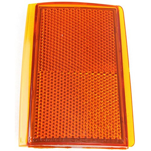 Reflector compatible with Chevrolet C K Full Size Pickup 88_93 Left Front Upper compatible with Composite Dual Headlamp