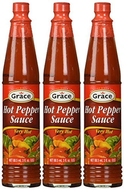 Grace Hot Pepper Sauce 3oz Pack of 3 Grace Hot Pepper Sauce 3oz Pack of 3
