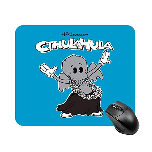 H P Lovecraft Cthulahula Cthulhu High_Speed Non_Slip Gaming Table mat_ Office Square Rubber Base Mouse pad_ Customized Small Desk mat 11.8x9.8 in