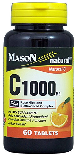 MASON NATURAL_ C 1000MG Plus Rose Hips and Bioflavonoids Complex Tablets