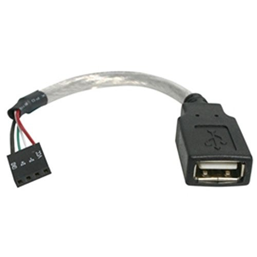 2CH4528 _ StarTech.com 6in USB 2.0 Cable _ USB A Female to USB Motherboard 4 Pin Header F F