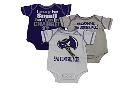 Outerstuff Baby SFA Lumberjacks Stephen F Austin Rookie 3 Piece Creeper Set Outerstuff Baby SFA Lumberjacks Stephen F Austin Rookie 3 Piece Creeper Set