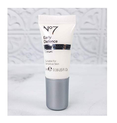 Boots No7 No 7 Early Defence Glow Activating Serum ~ Travel Size ~ 0.16 fl oz