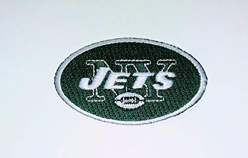JETS iron on embroidered EMBROIDERY patches patch SIZE 2.3 X 1.6 INCHES NY