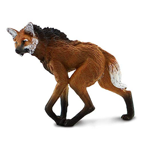 Safari Ltd. Wildlife Collection _ Realistic Maned Wolf Figure _ Non_toxic and BPA Free _ Ages 3 and Up Safari Ltd. Wildlife Collection _ Realistic Maned Wolf Figure _ Non_toxic and BPA Free _ Ages 3 and Up