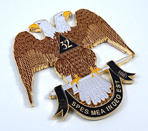 Car Chrome Decals Scottish Rite 32nd Degree 3 inch  Metal Emblem 3D Freemason Masonic Decal MAS3