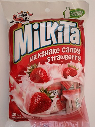 Unican _ Milkita Strawberry Milk Candy _Net Wt. 3.2 Oz_