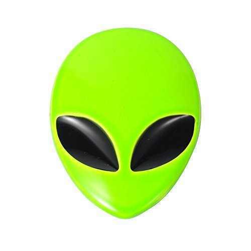 Wanheyao Fluorescent Green Car 3D Logo Metal Aliens Auto Truck Motorcycle Emblem Badge Sticker Decal Wanheyao Fluorescent Green Car 3D Logo Metal Aliens Auto Truck Motorcycle Emblem Badge Sticker Decal
