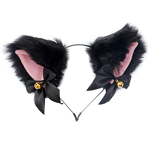 Animal Anime Cute Fox Wolf Cat Dog Ears Headband with Bells Halloween Cosplay Costume Party Headpiece Hair Accessories for Women Girls Adult Kids _G_ Animal Anime Cute Fox Wolf Cat Dog Ears Headband with Bells Halloween Cosplay Costume Party Headpiece Hair Accessories for Women Girls Adult Kids _G_