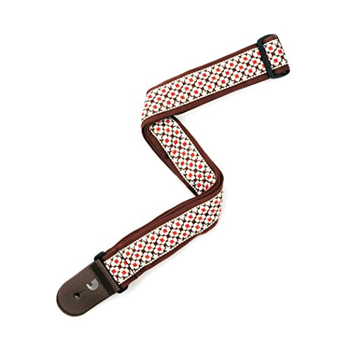 Planet Waves 50J06 50mm Jacquard woven in red and brown Guitar Strap