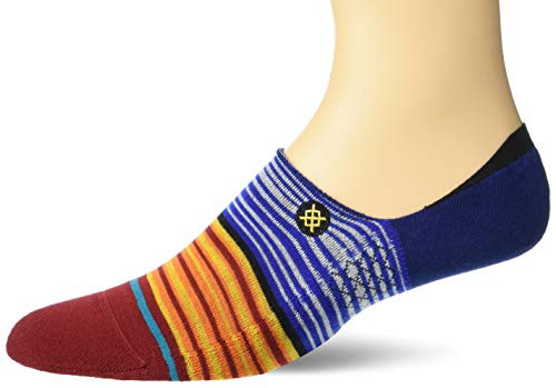 Stance Men's Curren St No Show Sock_ Blue _ L