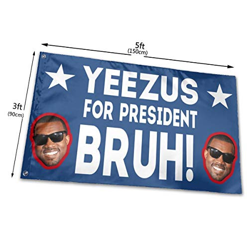 hlhhing Kanye West 2020 President Flag Garden Flag Yard Sign Outdoor Decoration Banners _3 X 5 Ft_ 07