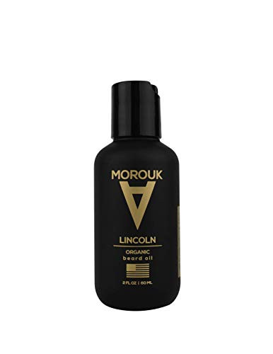 MOROUK _ Organic Beard Oil Made in USA _ beard straightener _ beard oil thickener _ beard growth _ beard oil softener _ good smelling beard oil _ premium beard oil with natural ingredients _2 oz_