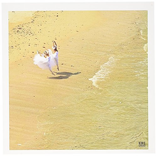3dRose Two ballerinas dance and leap next to the Pacific Ocean on the beach - Greeting Cards, 6 x 6 inches, set of 12 (gc_10025_2)