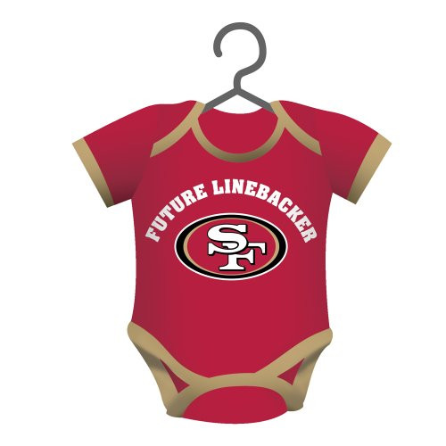 NFL San Francisco 49ers Baby Shirt Ornament_ Small_ Multicolor NFL San Francisco 49ers Baby Shirt Ornament_ Small_ Multicolor