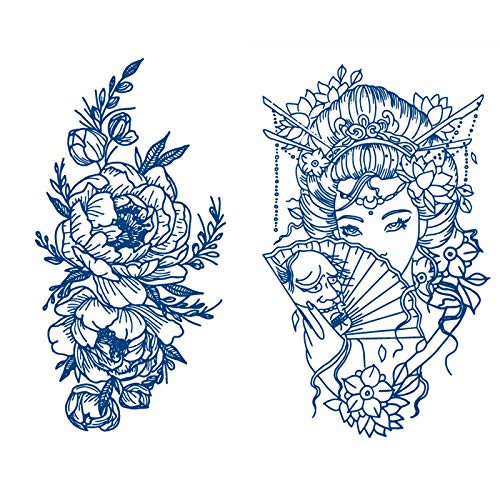 Plant juice semi permanent temporary tattoo sticker can last for 1_2 weeks_ with matte surface_ waterproof_ realistic appearance and natural fading _B_ Plant juice semi permanent temporary tattoo sticker can last for 1_2 weeks_ with matte surface_ waterproof_ realistic appearance and natural fading _B_