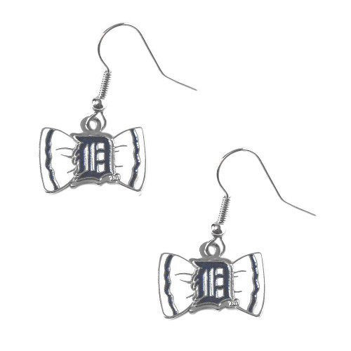 Aminco MLB Detroit Tigers Bow Earrings