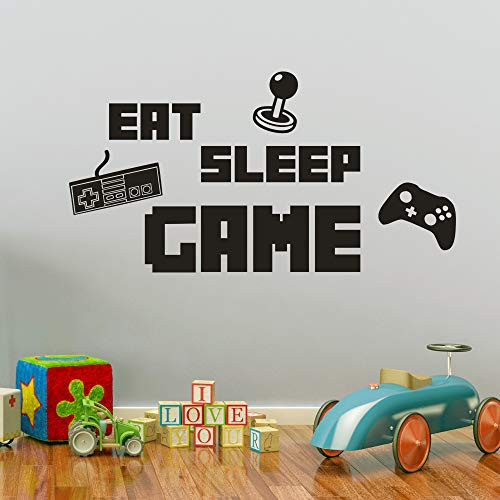 Ouboya Video Game Wall Stickers Gaming Controller Joystick Playroom Wall Decals for Bedroom Living Room Decals _ Funny Pubs Bars Wall Decoration Removable Art Mural for Boys Kids Men _Game B_