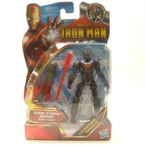Iron Man 2 Concept 4 Inch Action Figure #45 Iron Man Sonic Storm Armor