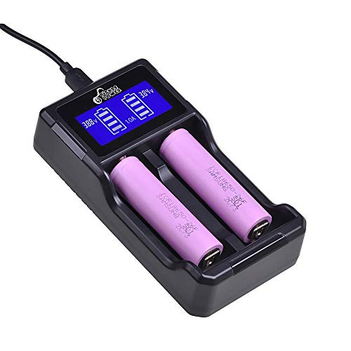18650 Battery Charger_LCD Intelligent Charger for 18650 22650 26650 18490 18350 17670 17500 16340_RCR123_ 10440 14500 and Ni_MH Ni_Cd AA AAA AAAA C Rechargeable Batteries