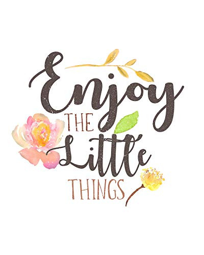 Enjoy the Little Things _ Wall Decor Art Print _ 8x10 unframed print _ great for bedroom or home decor