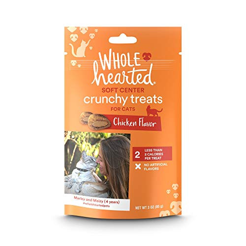 WholeHearted Soft Center Crunchy Chicken Flavor Treats for Cats_ 3 oz.