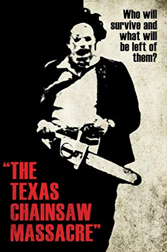 Studio B Texas Chainsaw Massacre Silhouette Movie Poster 24x36 inch