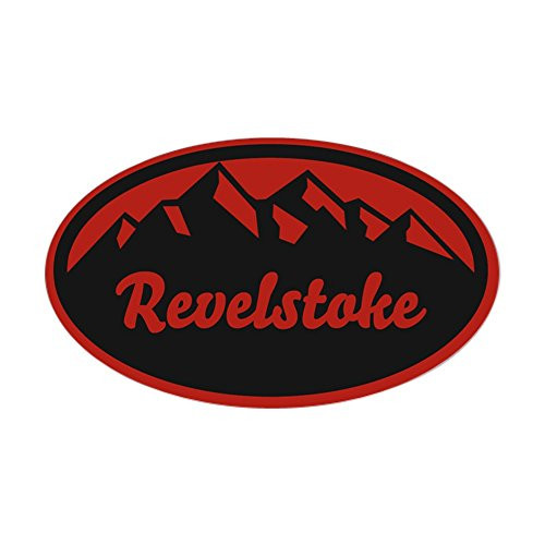 CafePress Revelstoke B.C. Oval Bumper Sticker_ Euro Oval Car Decal