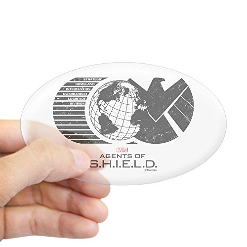 CafePress S.H.I.E.L.D. Oval Bumper Sticker_ Euro Oval Car Decal