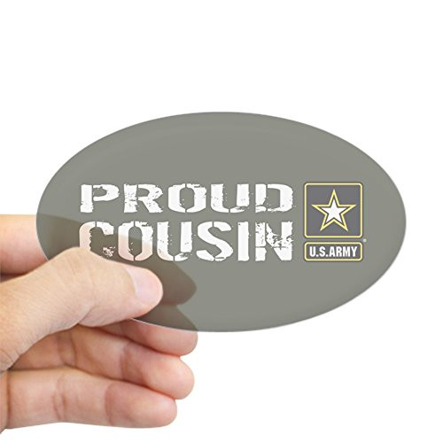 CafePress U.S. Army  Proud Cousin _Military G Oval Bumper Sticker_ Euro Oval Car Decal