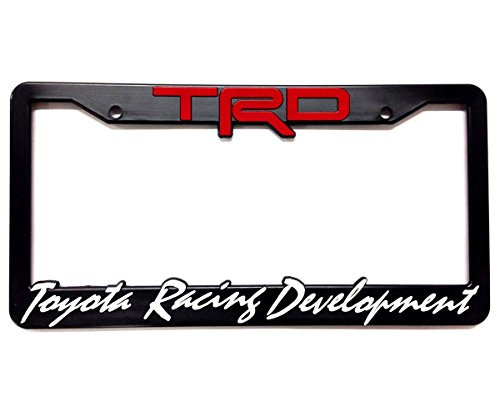 TRD License Plate Frame Toyota Racing Development 3D Letter Frame Bracket