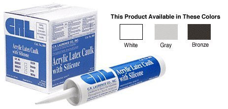 C.R. LAURENCE 800W CRL White 800 Acrylic Latex With Silicone