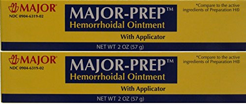 Hemorrhoidal Pain Relief Ointment Generic for Preparation H 2 oz. Per Tube Pack of 2 Tubes Total 4 oz.