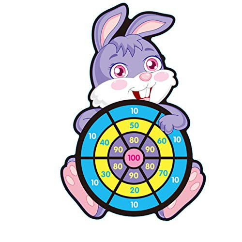 Darts Toy_ Sticky Cartoon Animal Target Balls Dart Board Parent Kids Interaction Game Toy E One Size
