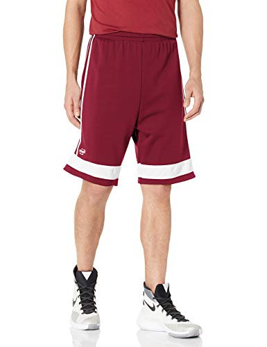 Intensity Men's Low Post Basketball Shorts_ Cardinal White_ Small