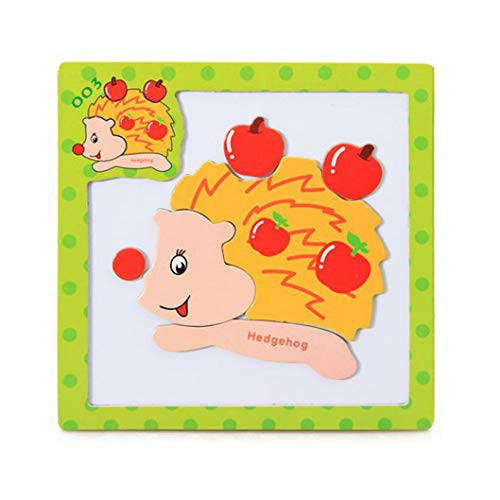 Hisoul PuzzleS Toy Kids Wooden Animal Cognition Puzzle Toy Numbers Learning Educational Puzzle Toy For Kids Schools And Nurseries Teaching And Learning Tool _G_