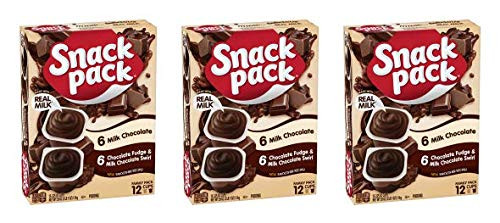 Snack Pack Chocolate Fudge and Milk Chocolate Swirl Pudding Cups_ 3.25 Oz._ 12 Count _Pack of 3_ Snack Pack Chocolate Fudge and Milk Chocolate Swirl Pudding Cups_ 3.25 Oz._ 12 Count _Pack of 3_
