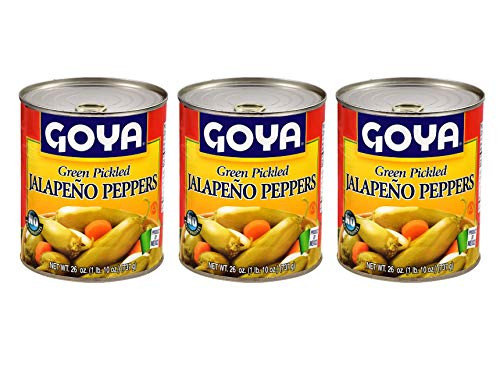 Goya Green Pickled Jalapeno Peppers _3 Pack_ Total of 78 oz_ Goya Green Pickled Jalapeno Peppers _3 Pack_ Total of 78 oz_